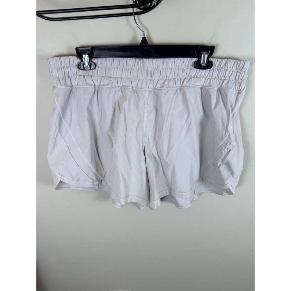 Lululemon Women's Track That High Rise Lined Short 5" Size 16 Gray Workout Gym